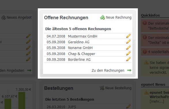 online Rechnung erstellen