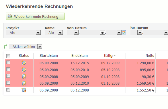 online Rechnung