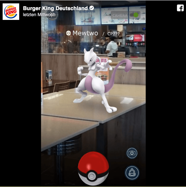 pokemon go burger king