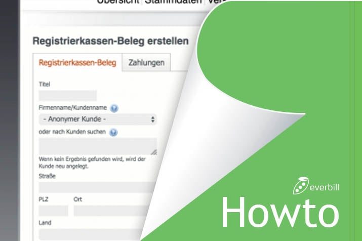 howto registrierkassa everbill