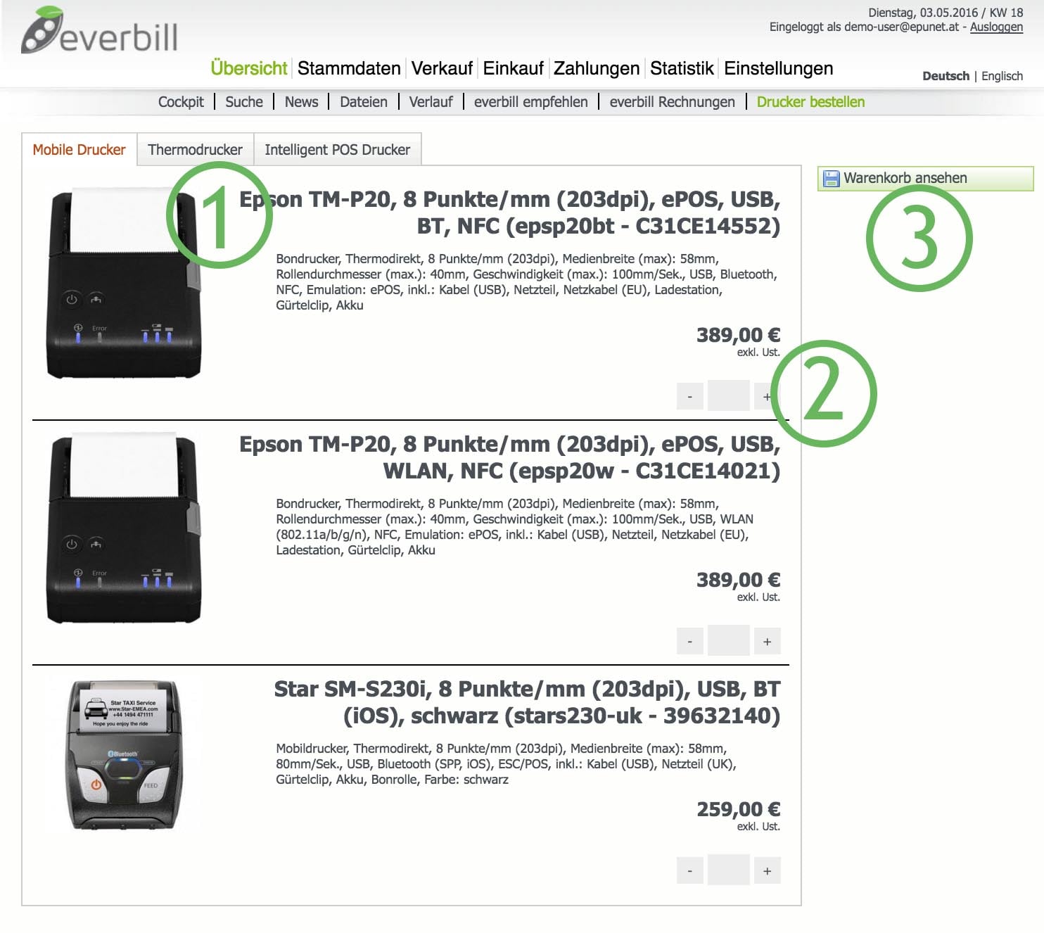 Drucker Auf Rechnung Bestellen Als Neukunde Bondrucker bestellen bei everbill | Rechnung & Angebot online schreiben