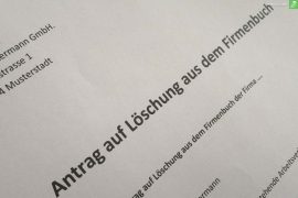 einzelunternehmen auflösen antrag titelbild