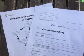 Gewerbeanmeldung in Österreich