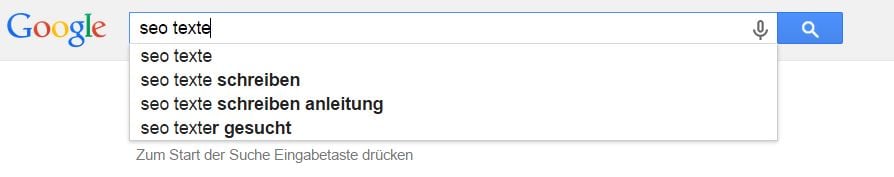 keyword seo texte schreiben autocomplete