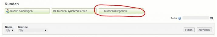kunden kategorien