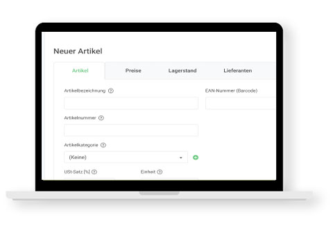 Die Lagerverwaltung von everbill ermöglicht es dir, deine Artikel zu verwalten.