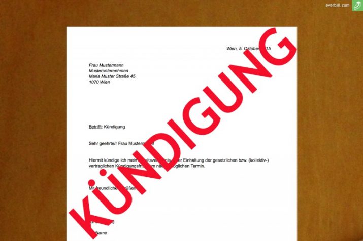 richtig kündigen