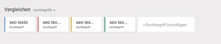 seo texte keyword vergleich google trends